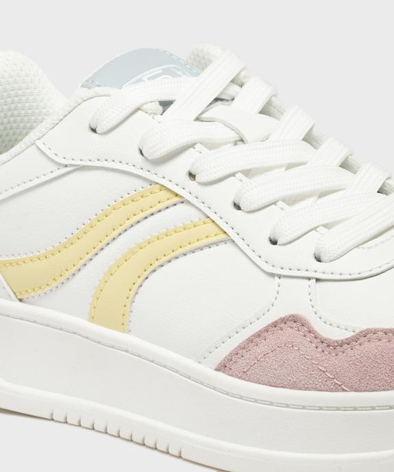 Baskets avec empiècements contrastants femme - 5 Miles vue7 - 5 MILES - GEMO