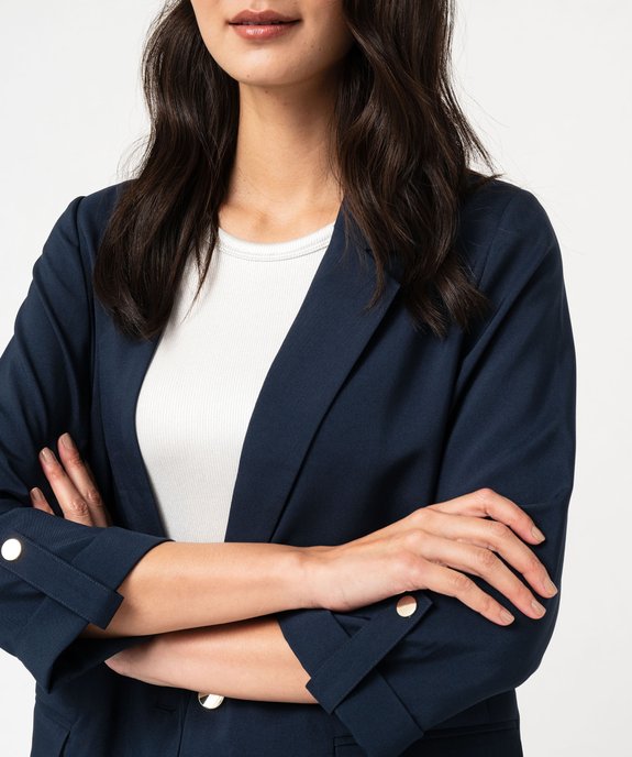 Veste de tailleur à manches 3/4 femme vue2 - GEMO(FEMME PAP) - GEMO