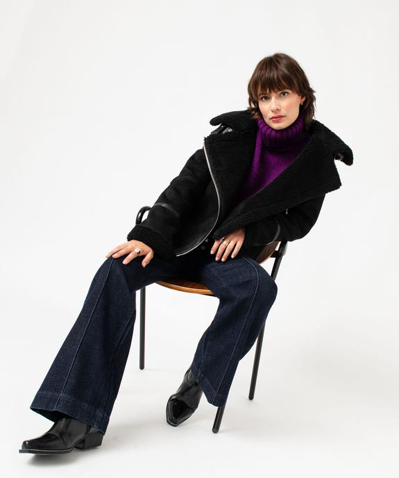 Pull femme à col roulé coupe courte vue5 - GEMO(FEMME PAP) - GEMO