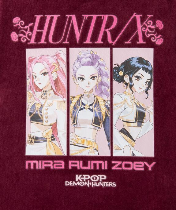 Pyjama 2 pièces Kpop Demon Hunter en velours fille vue2 - KPOP DEMON HUNTERS - GEMO