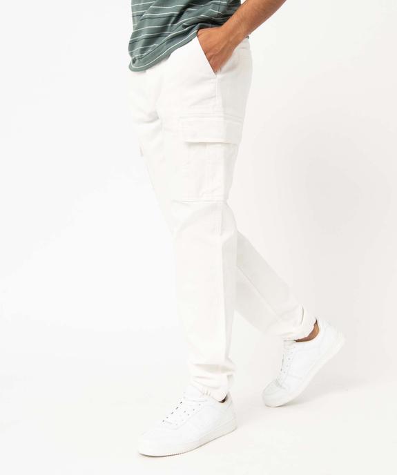 Pantalon cargo coupe Straight homme vue3 - GEMO 4G HOMME - GEMO