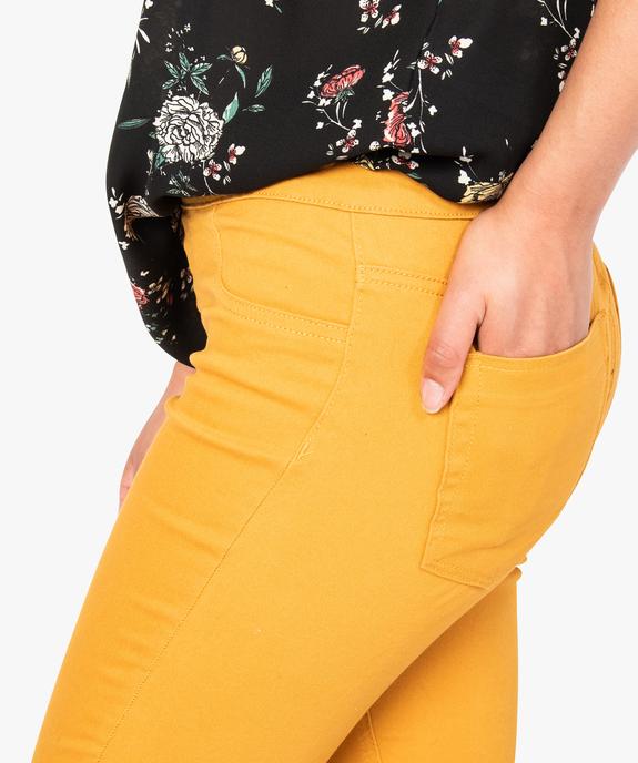 Jegging slim uni coloré vue2 - FOLLOW ME - GEMO