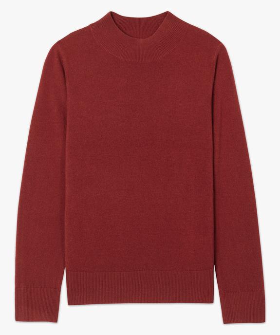 Pull femme col montant coloris uni vue4 - GEMO (MAILLE) - GEMO