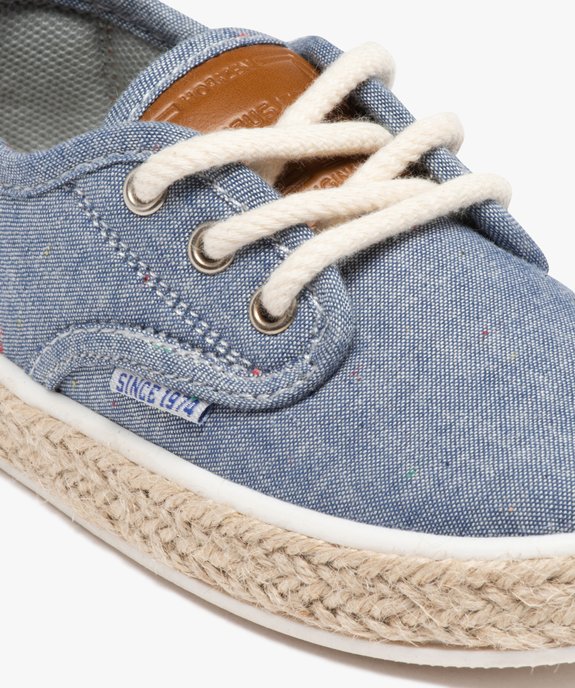 Baskets garçon en toile avec semelle en corde tressée vue6 - GEMO (ENFANT) - GEMO