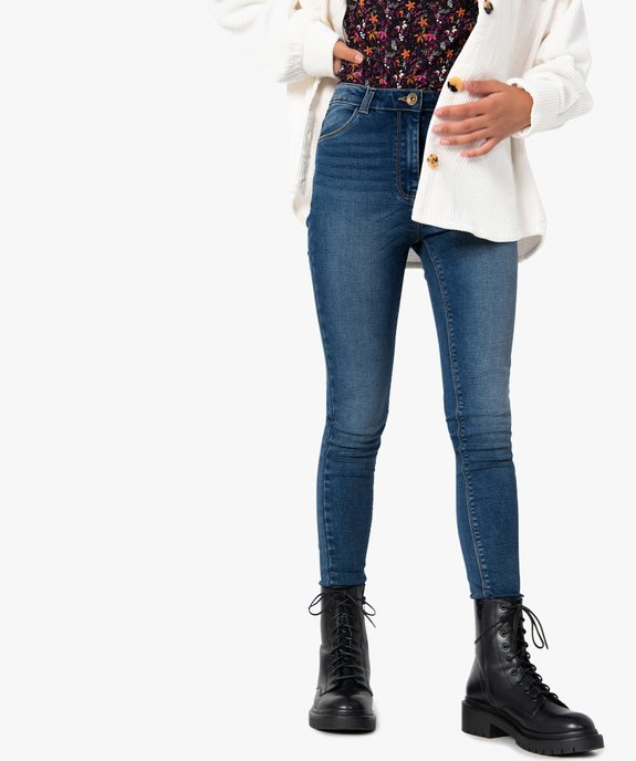 Jean taille haute fille best sale