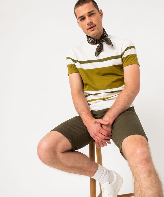 Bermuda coupe chino en coton stretch homme vue1 - GEMO (HOMME) - GEMO