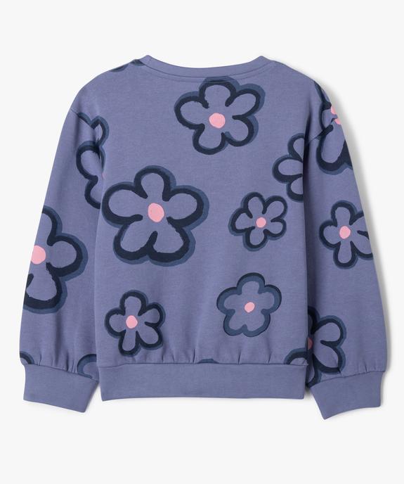 Sweat molletonné à motifs fille vue4 - GEMO (ENFANT) - GEMO