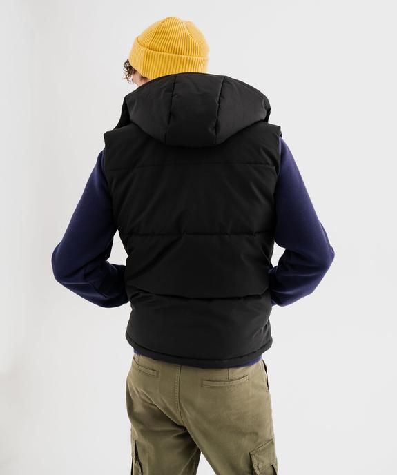 Doudoune sans manches à capuche doublée polaire homme vue3 - GEMO 4G HOMME - GEMO