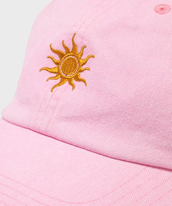 Casquette en toile denim avec soleil brodé femme vue3 - GEMO (ACCESS) - GEMO