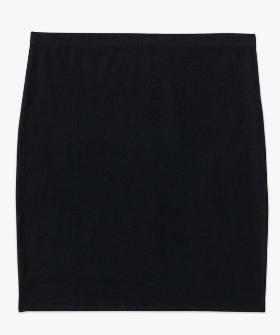 Jupe femme grande taille coupe droite en maille extensible vue4 - GEMO (G TAILLE) - GEMO