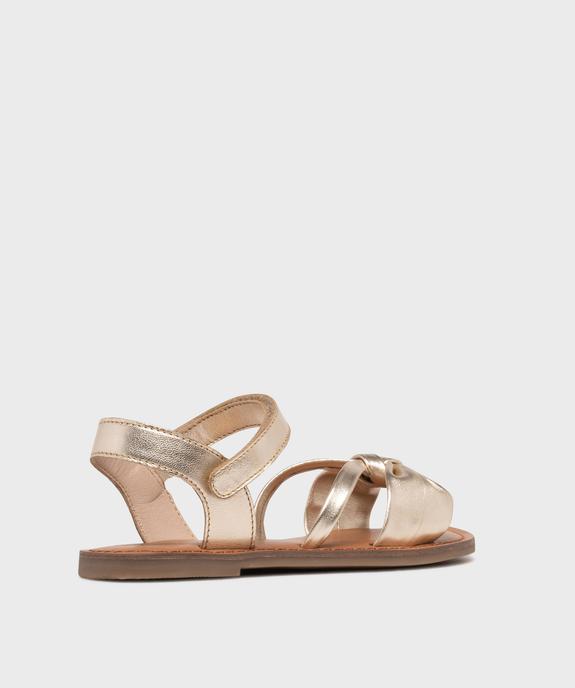 Sandales à brides scintillantes dessus cuir fille - Lovely Wings vue4 - LOVELY WINGS GEMO FOR GOOD - GEMO