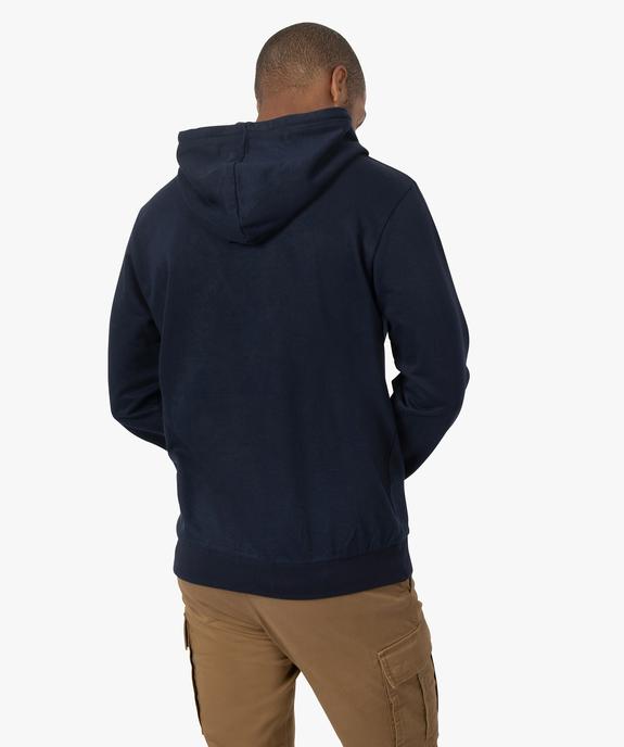 Sweat homme à capuche avec inscription contrastante vue3 - YALE - GEMO