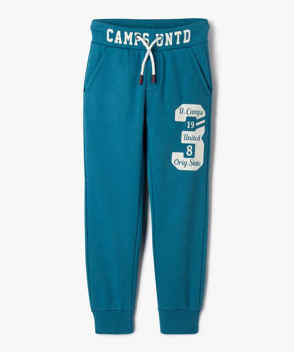 Pantalon jogging imprimé collège garçon vue1 - CAMPS UNITED - GEMO