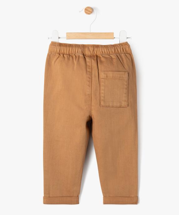 Pantalon en denim coloré bébé garçon vue5 - GEMO(BB COUCHE) - GEMO