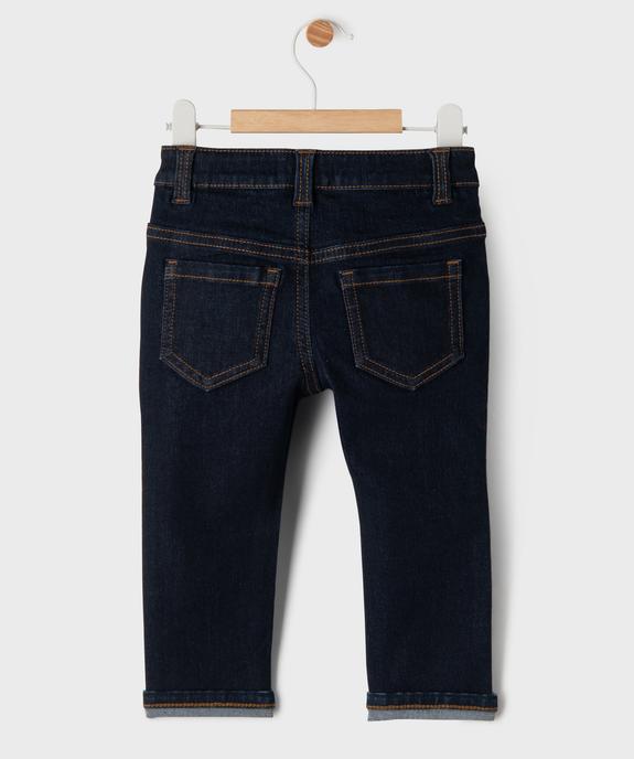 Jean slim extensible bébé garçon vue3 - GEMO 4G BEBE - GEMO