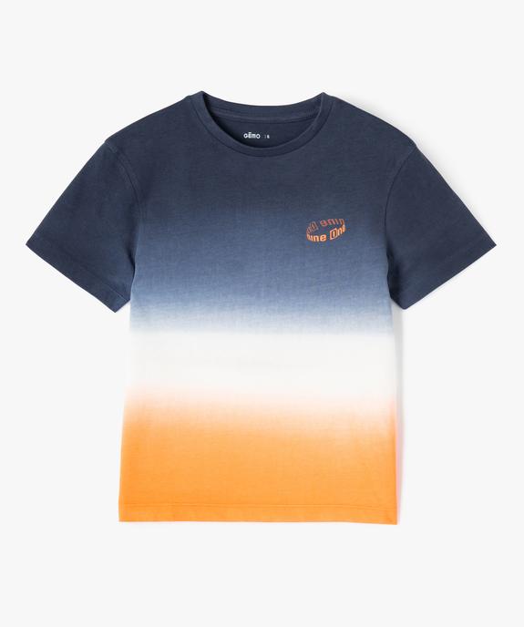 Tee-shirt à effet dégradé garçon vue1 - GEMO (ENFANT) - GEMO