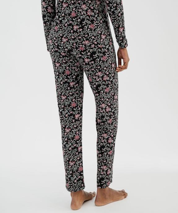 Pantalon de pyjama fluide femme vue3 - GEMO 4G FEMME - GEMO