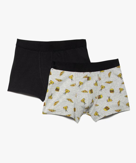 Boxer homme à motif fast food (lot de 2) vue1 - GEMO 4G GARCON - GEMO