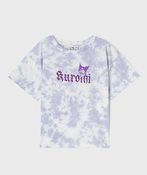 Tee-shirt manches courtes avec motifs buste et dos fille - Hello Kitty vue1 - KUROMI - GEMO