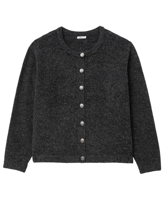 Gilet lainage avec col rond et boutons fantaisie femme grande taille vue4 - GEMO (G TAILLE) - GEMO