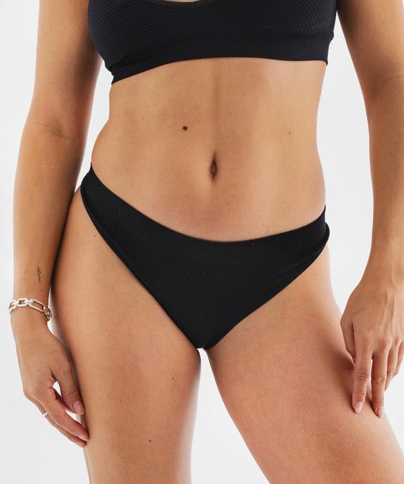 Tanga en maille côtelée femme vue5 - GEMO(HOMWR FEM) - GEMO