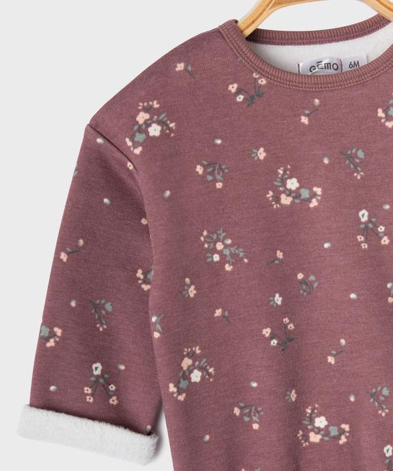 Ensemble 2 pièces sweat + pantalon côtelé bébé vue2 - GEMO 4G BEBE - GEMO