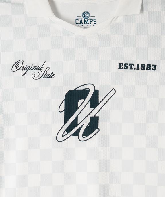 Tee-shirt de sport manches courtes coupe large fille - Camps United vue3 - CAMPS - GEMO