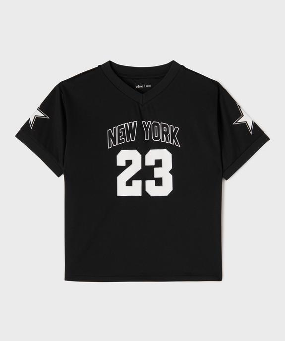 Tee-shirt de sport imprimé à manches courtes fille vue1 - GEMO (JUNIOR) - GEMO