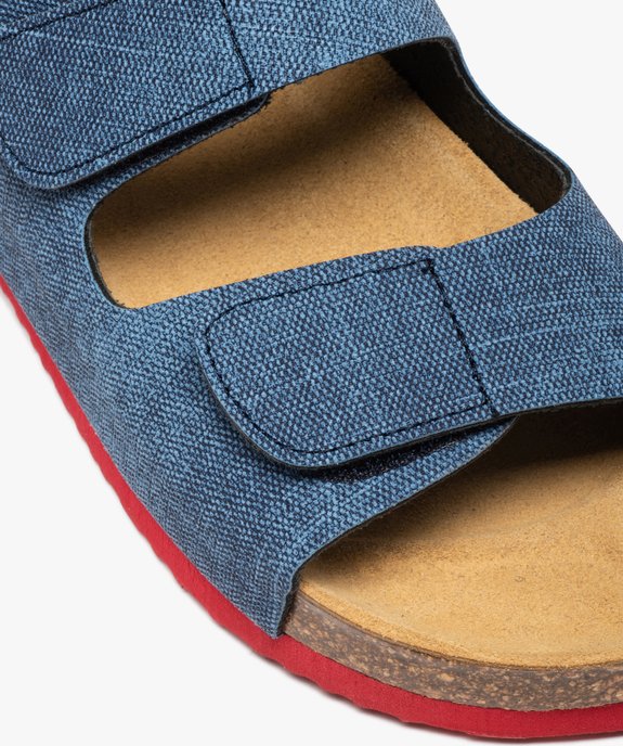 Sandales garçon imitation denim à brides scratch vue6 - GEMO (ENFANT) - GEMO