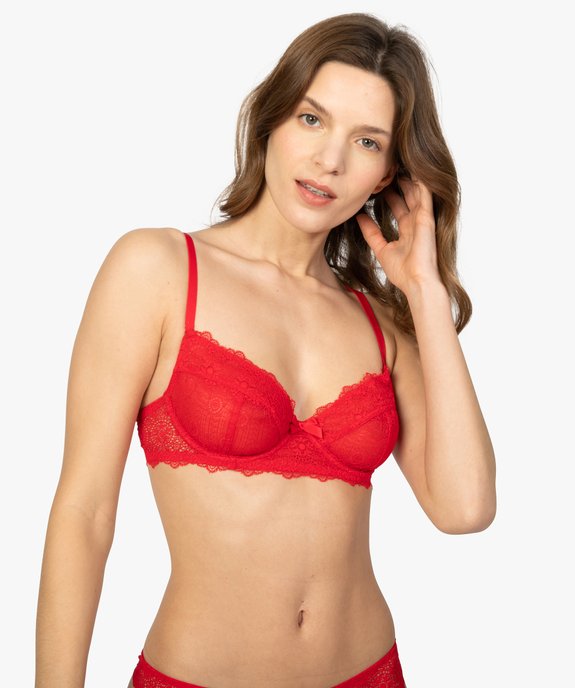 Soutien-gorge à armatures en dentelle vue1 - GEMO(HOMWR FEM) - GEMO