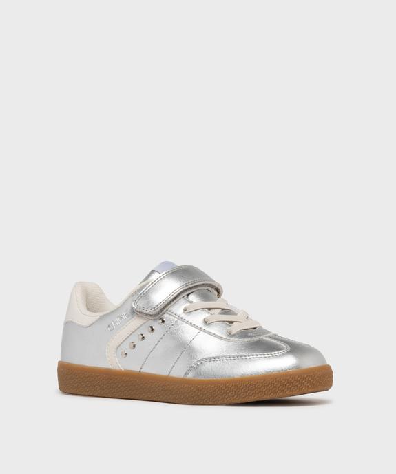 Baskets métallisées fermeture scratch fille - Chipie vue2 - CHIPIE - GEMO