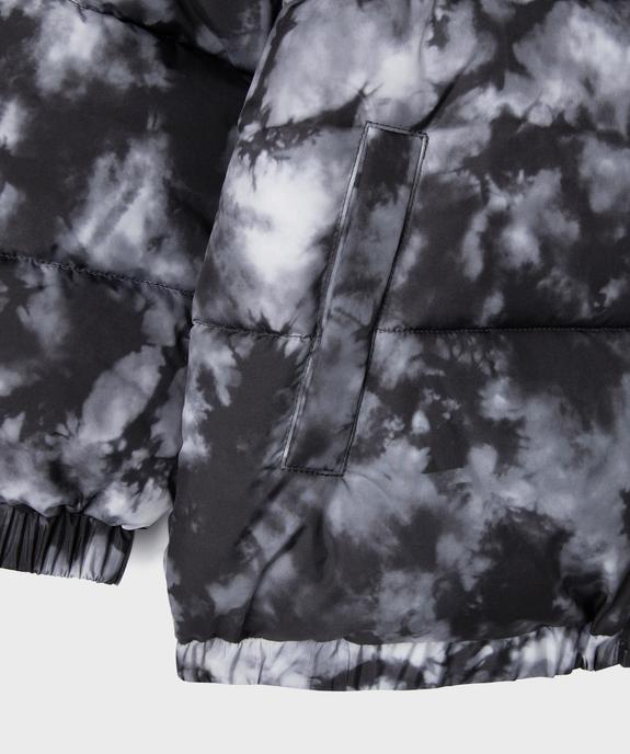 Doudoune à capuche en matière déperlante tie-and-dye garçon vue3 - GEMO 4G GARCON - GEMO