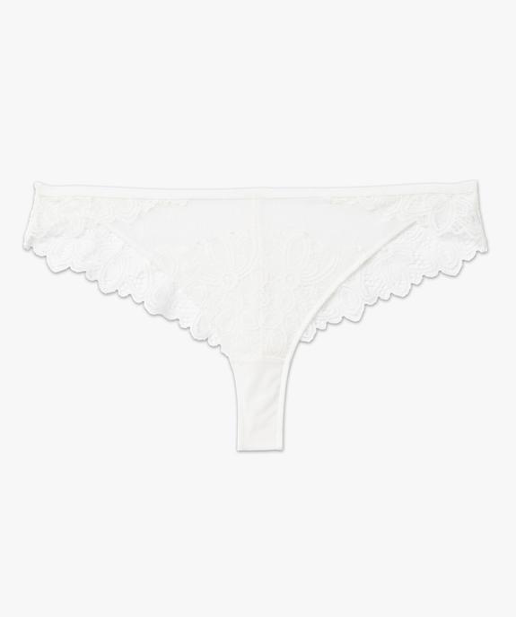 Tanga en dentelle femme grande taille vue4 - GEMO(HOMWR FEM) - GEMO