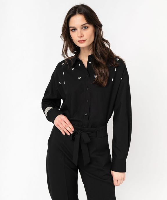 Chemise manches longues à strass femme vue6 - GEMO(FEMME PAP) - GEMO