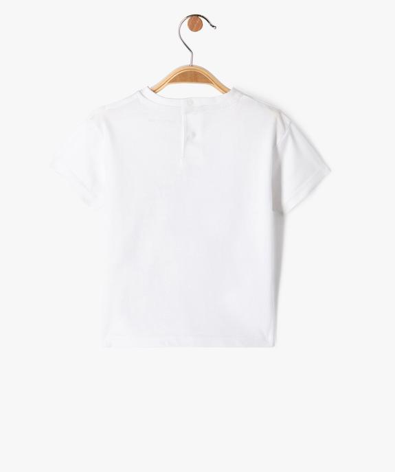 Tee-shirt à manches courtes avec motif bébé garçon vue4 - GEMO 4G BEBE - GEMO