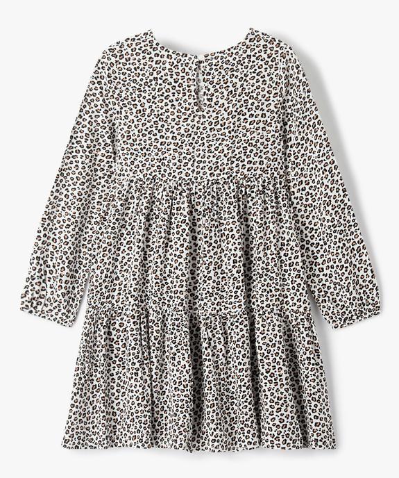 Robe à manches longues imprimée fille vue4 - GEMO (ENFANT) - GEMO