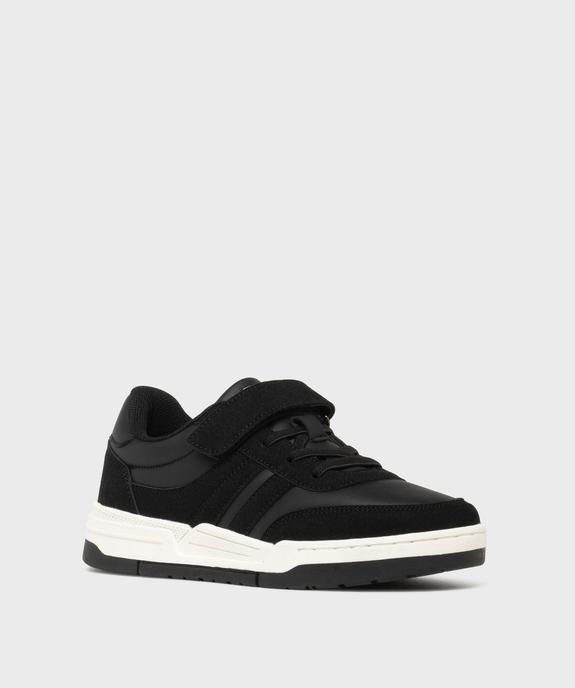 Baskets basses à scratch et lacets élastiques garçon - 5 Miles vue2 - 5 MILES - GEMO