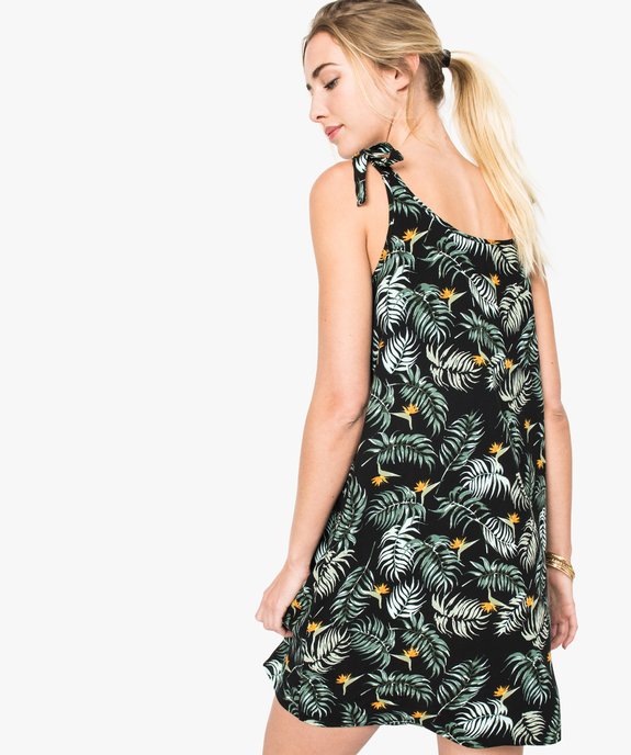 Robe imprimée à bretelles nouées vue3 - GEMO(FEMME PAP) - GEMO