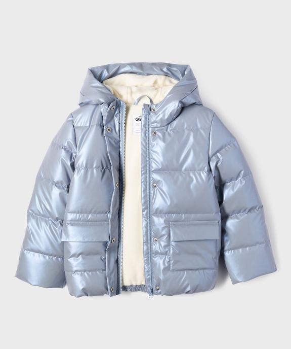 Blouson déperlant doublé polaire à capuche fille vue4 - GEMO (ENFANT) - GEMO
