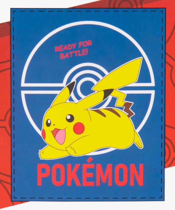 Plaid polaire à motifs Pikachu - Pokemon vue3 - POKEMON - GEMO