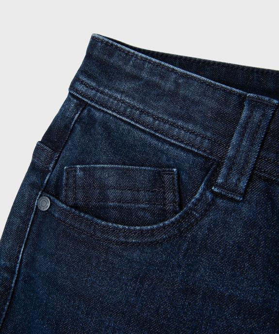 Bermuda en denim coupe slim garçon vue6 - GEMO (JUNIOR) - GEMO