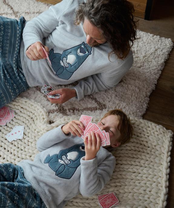 Pyjama en polaire 2 pièces mix&match homme - GEMO(HOMWR HOM) Pyjama en polaire 2 pièces mix&match homme vue2 - GEMO(HOMWR HOM) - GEMO