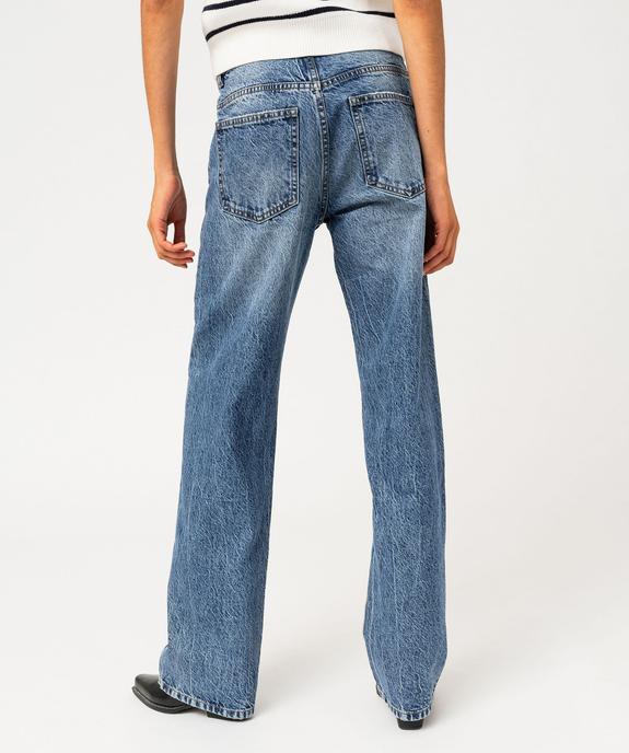 Jean Regular pleine longueur taille haute femme vue3 - GEMO 4G FEMME - GEMO