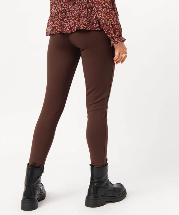 Leggings avec boutons sur les hanches femme vue3 - GEMO(FEMME PAP) - GEMO