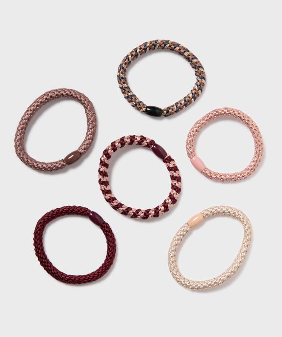 Elastiques larges pour les cheveux (lot de 6) vue1 - GEMO (ACCESS) - GEMO