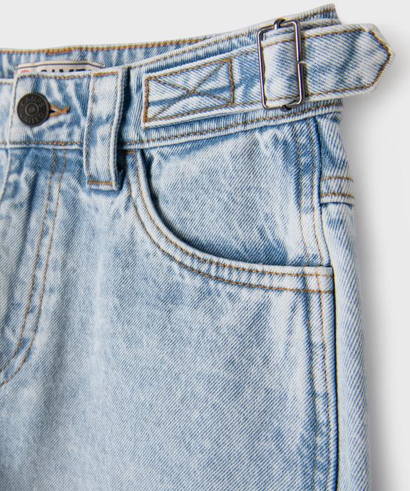 Jean barrel délavé taille haute fille - Camps United vue2 - CAMPS - GEMO