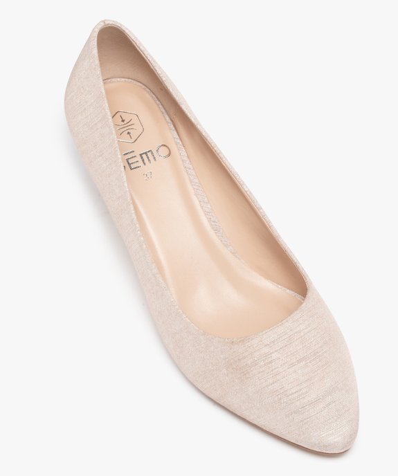 Escarpins femme unis à talon effilé et bout pointu vue5 - GEMO(URBAIN) - GEMO