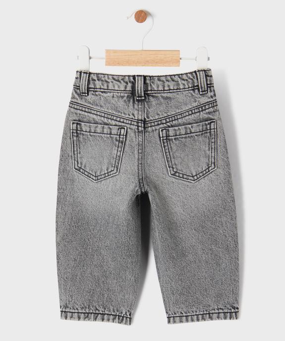 Jean large avec taille ajustable bébé garçon vue3 - GEMO(BEBE DEBT) - GEMO
