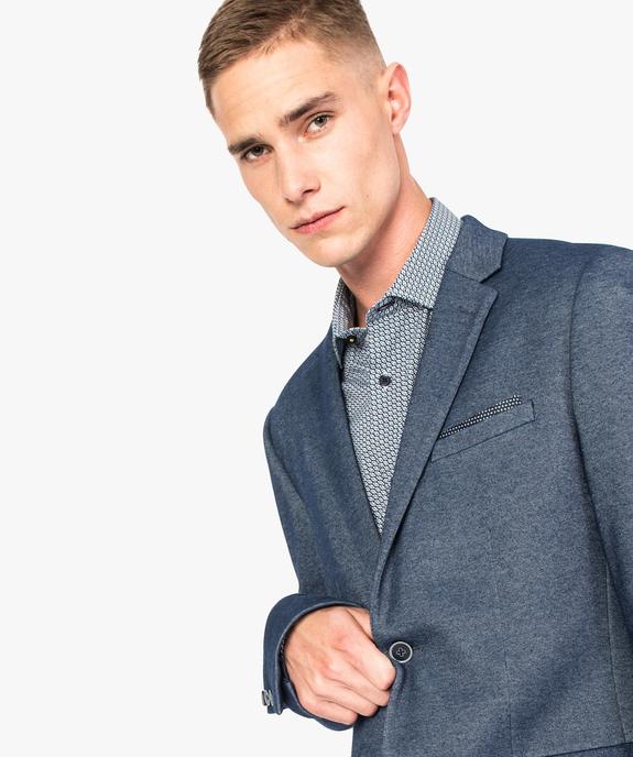 Veste de costume à coudières et pochette vue2 - GEMO (HOMME) - GEMO