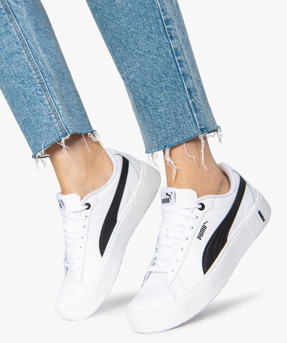 Tennis femme à semelle plateforme – Puma Smash - PUMA Tennis femme à semelle plateforme – Puma Smash vue1 - PUMA - GEMO